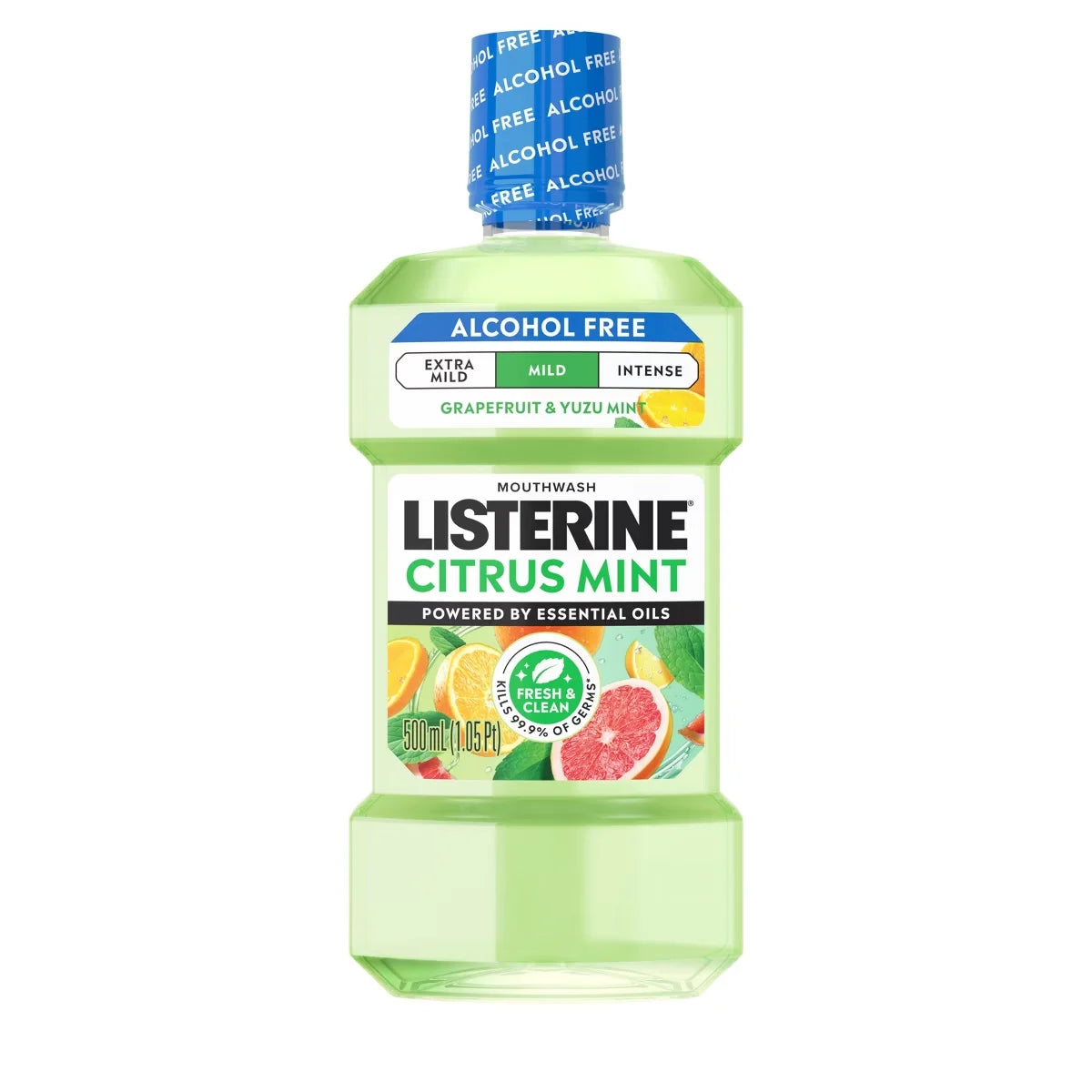 Listerine Alcohol-Free Mild Mouthwash - Citrus Mint - 500ml: 1 Pack