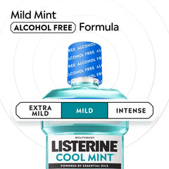 Listerine Alcohol-Free Mild Mouthwash - Cool Mint - 1L: Menthol Primary, Single Pack